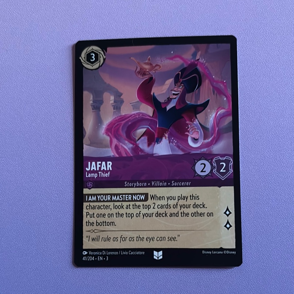 Disney Purple and Black Trading Cards